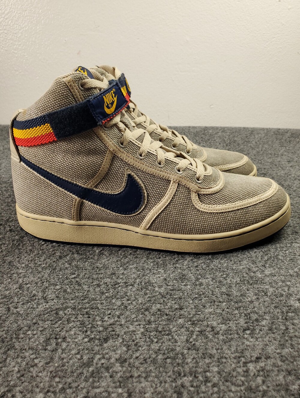 Vintage 2004 Nike Vandal Hi Supreme Size 12 Canvas Chino Navy 306973 241